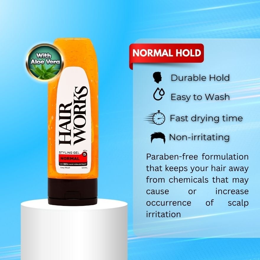 Normal Hold Hairstyling Gel(Orange)120ml