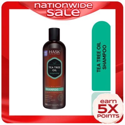 HASK HASK Tea Tree Oil And Rosemary invigorating Shampoo 355ml