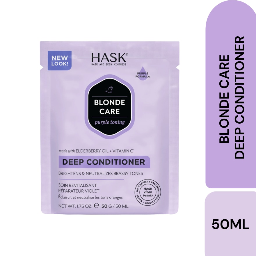HASK Blonde Care Purple Deep Conditioner Packet 50ml