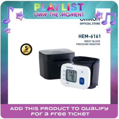 OMRON - OMRON HEM-6161 Automatic Wrist Type Blood Pressure Monitor BP BPM Digital