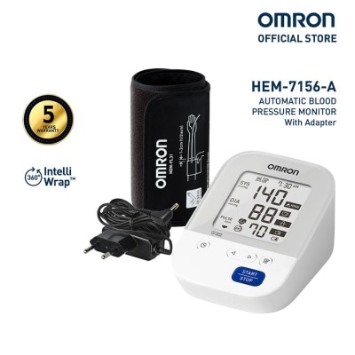 OMRON OMRON HEM-7156 Automatic Upper Arm Blood Pressure Monitor BP BPM Digital with Intellicuff