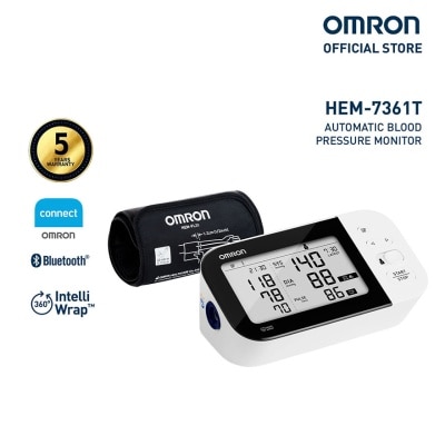 OMRON OMRON HEM-7361T Automatic Upper Blood Pressure Monitor BP BPM Digital with Bluetooth Connectivity