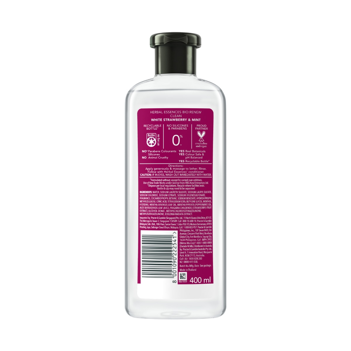 Shampoo White Strawberry and Sweet Mint - 400 ML