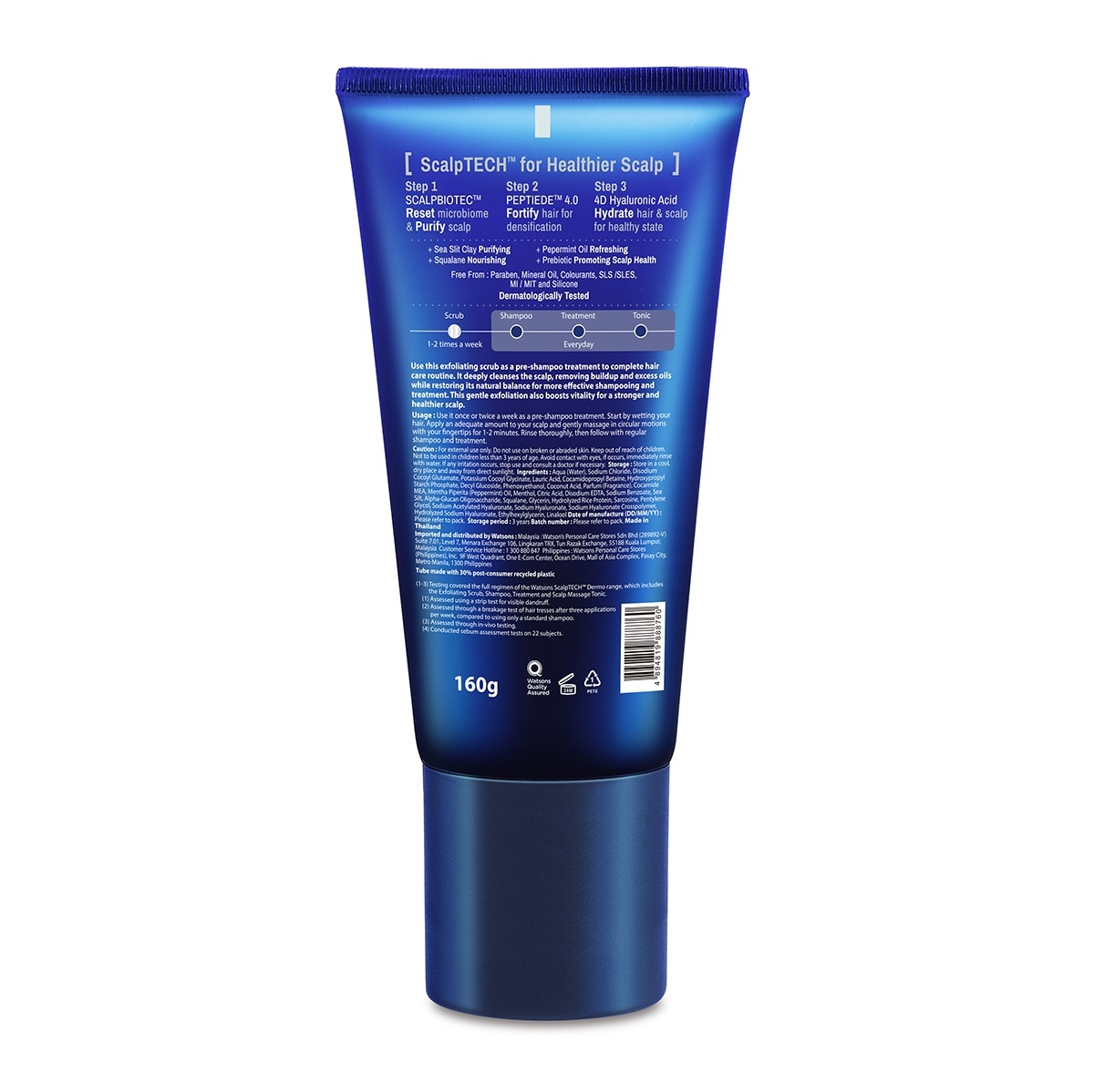 WATSONS Hair System Scalptech Dermo Restoring Exfoliating Scrub 160g