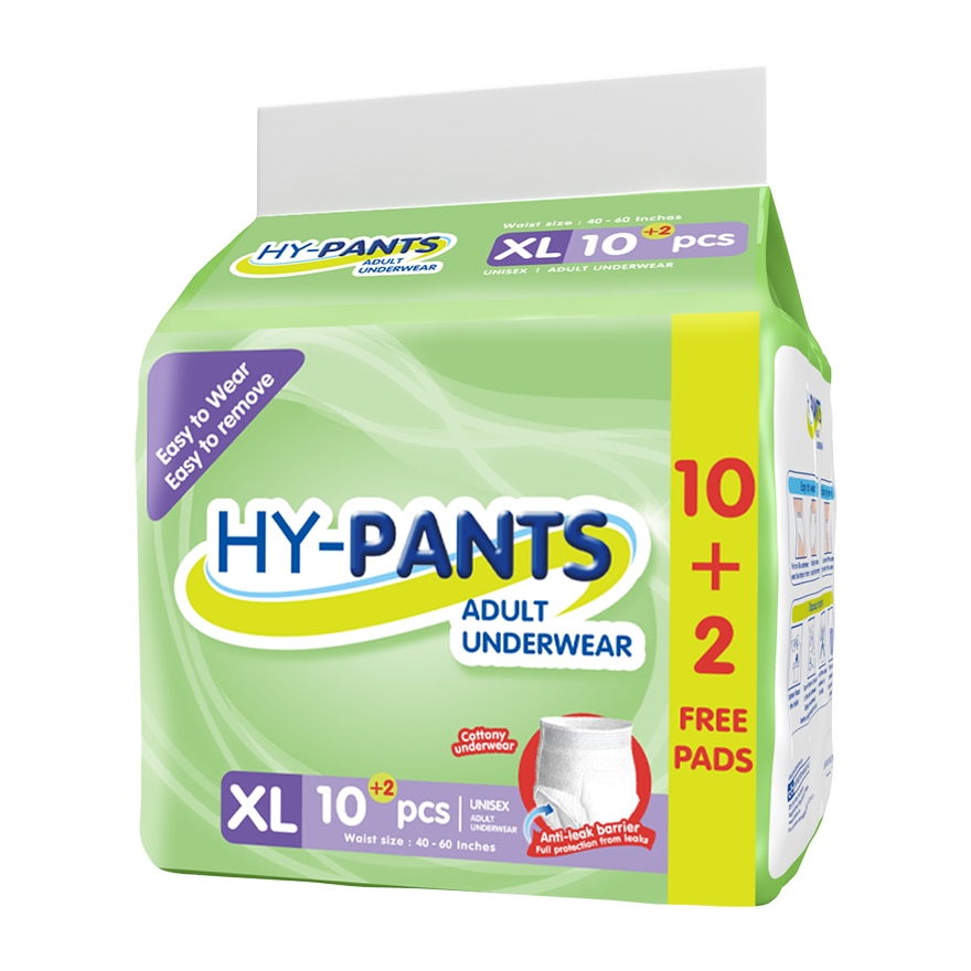 HY PANTS Adult Underwear Extra Large 10s x 10