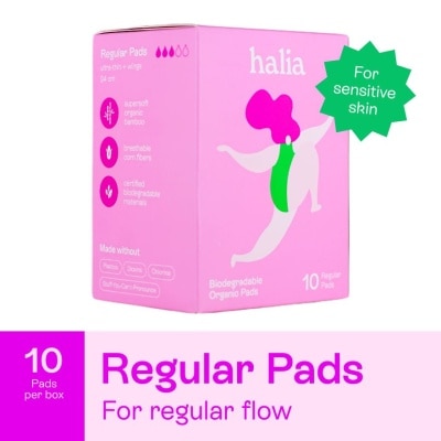 HALIA - HALIA Biodegradable Organic Regular Pads 10s