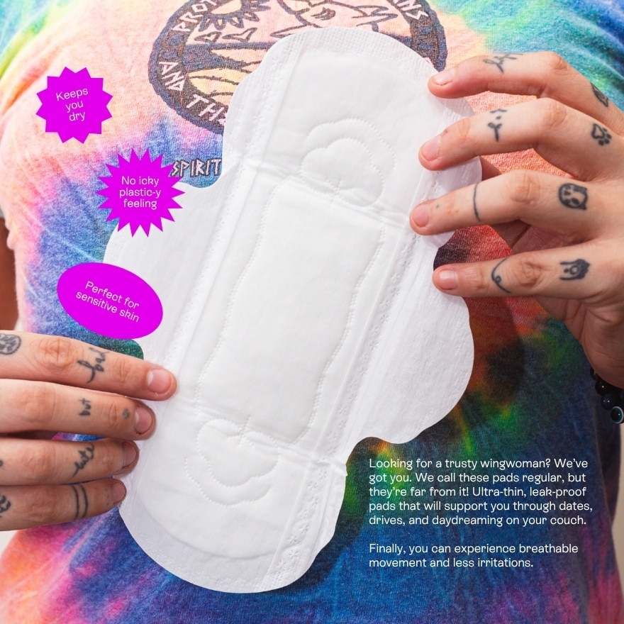 HALIA Biodegradable Organic Regular Pads 10s