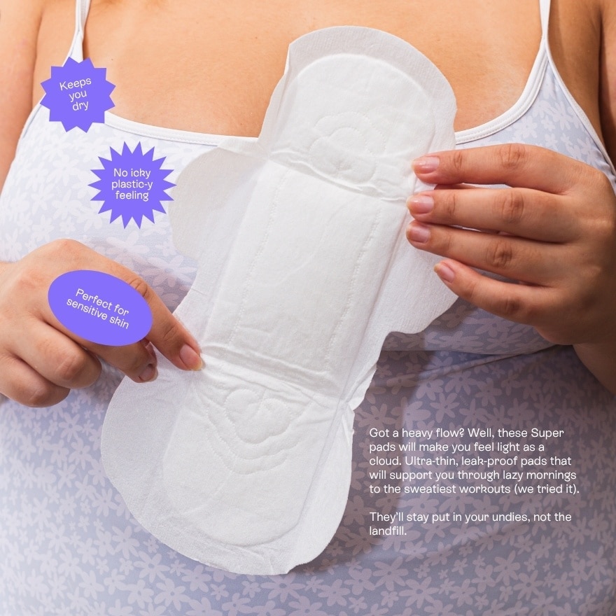 HALIA Biodegradable Organic Super Pads 10s image