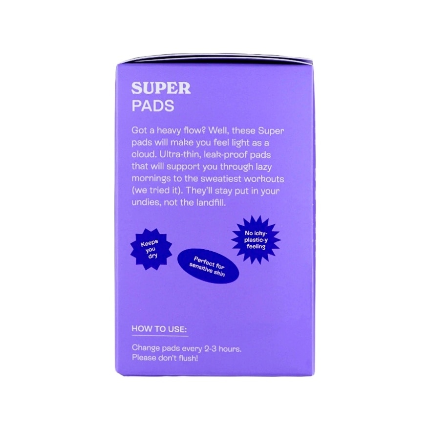 HALIA Biodegradable Organic Super Pads 10s image
