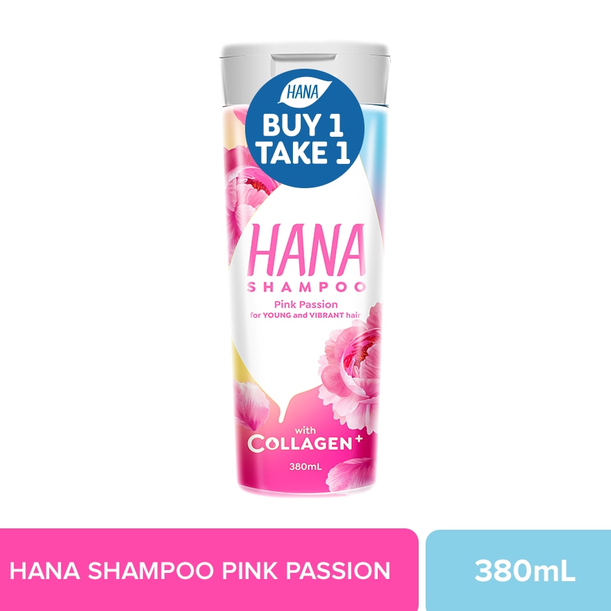 Hana Shampoo Pink Passion 380ml Buy 1 Take 1