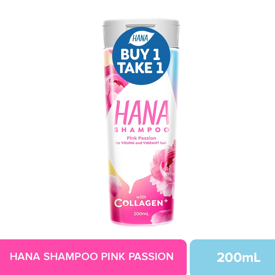 Hana Shampoo Pink Passion 200ml Buy 1 Take 1