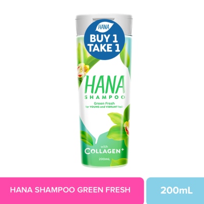HANA Hana Shampoo Green Fresh 200ml Buy 1 Take 1