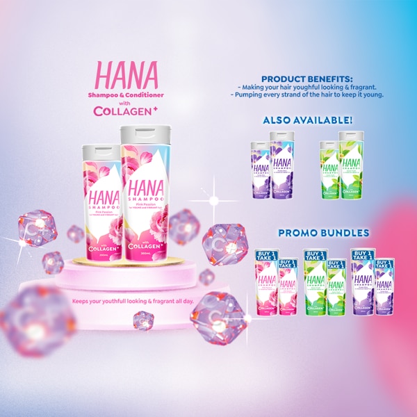 Hana Shampoo Pink Passion 380ml Buy 1 Take 1