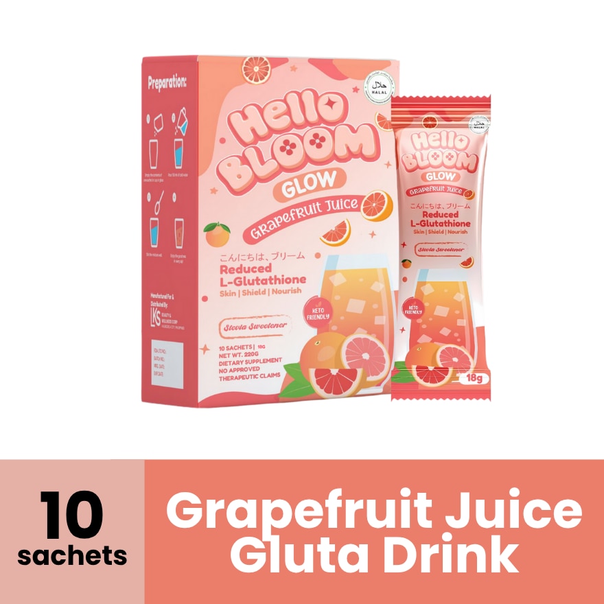 HELLO BLOOM Glow Grapefruit Juice 180g