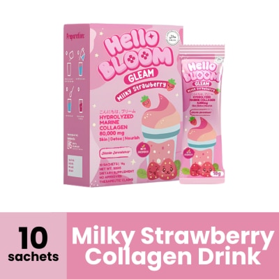 HELLO BLOOM, HELLO BLOOM Gleam Milky Strawberry 180g | Watsons Philippines