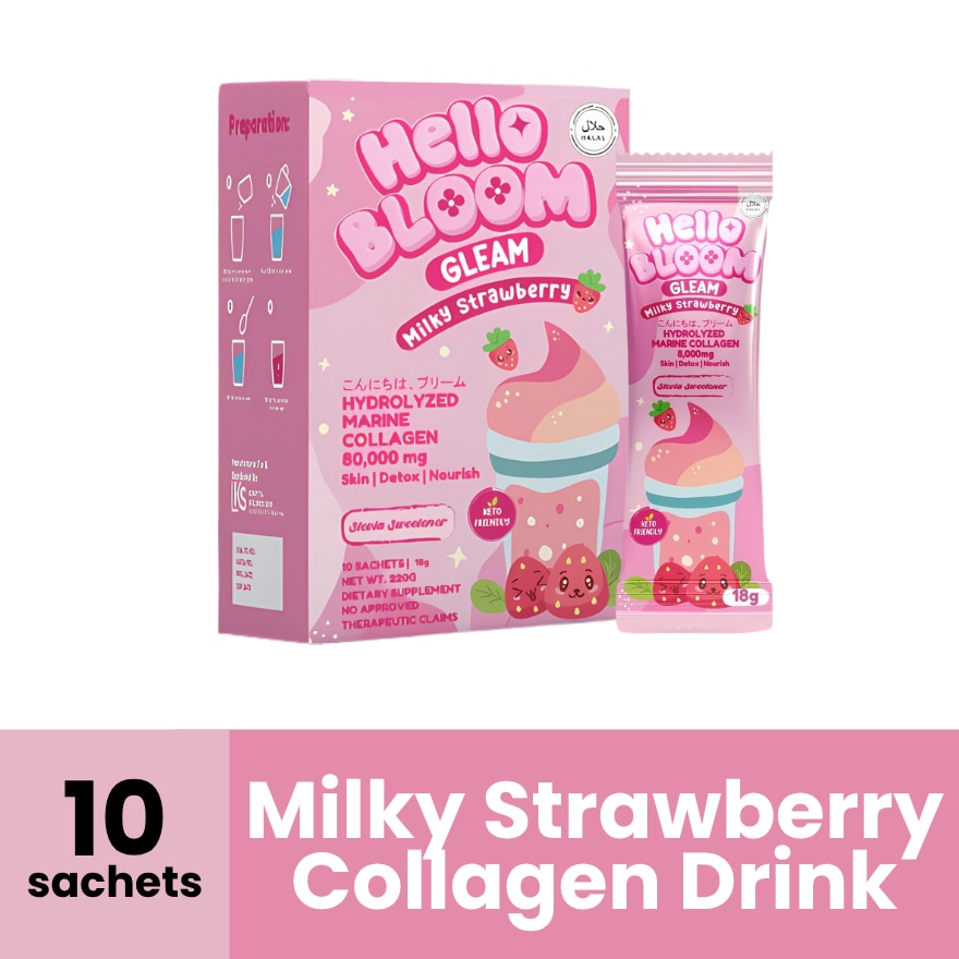 HELLO BLOOM Gleam Milky Strawberry 180g