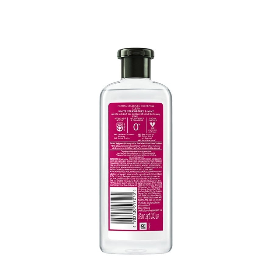 White Strawberry and Sweet Mint Shampoo 240ml