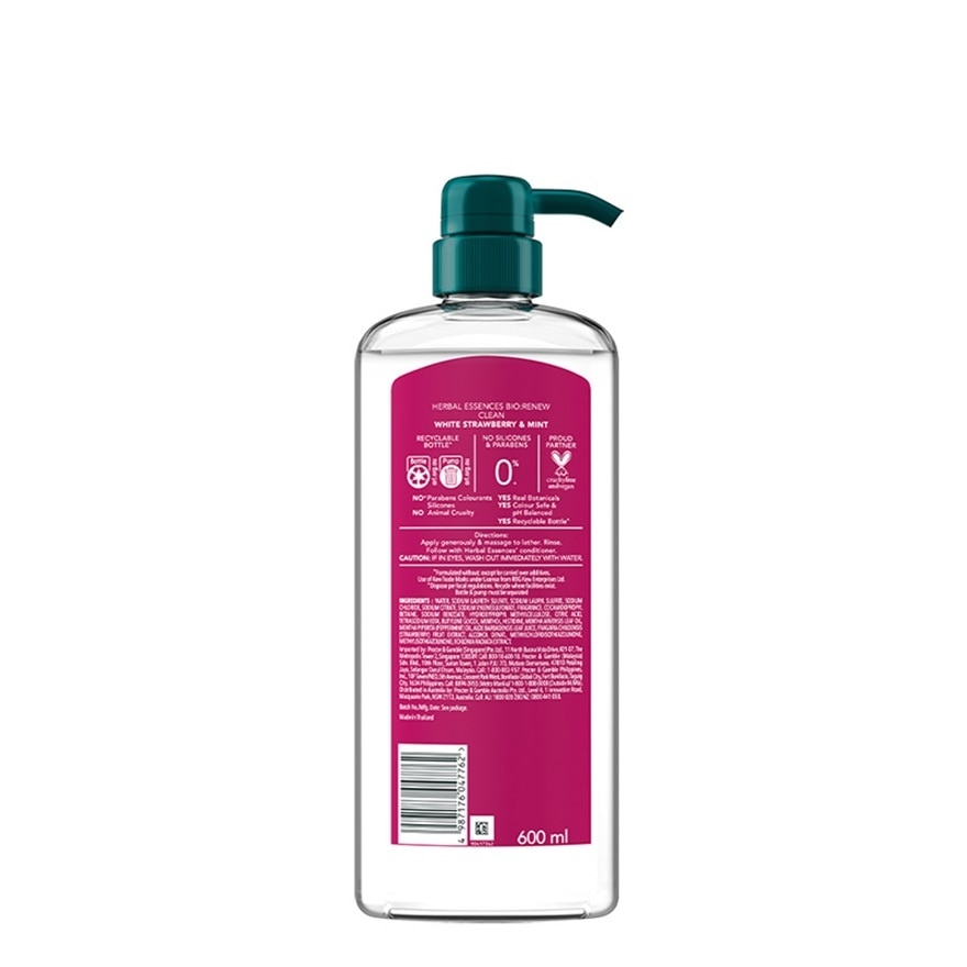 Shampoo White Strawberry and Sweet Mint 600ml