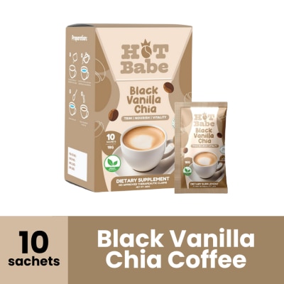 HOT BABE HOT BABE Black Vanilla Chia 10 Sachets x 180g