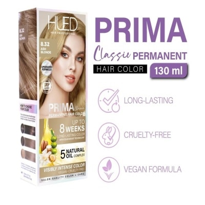 HUED HUED Prima Classic Permanent Hair Color Upgraded Formula 8.32 Ash Blonde