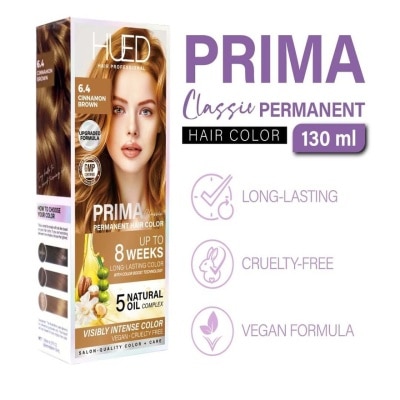 HUED HUED Prima Classic Permanent Hair Color - 6.4 Cinnamon Brown 130ml