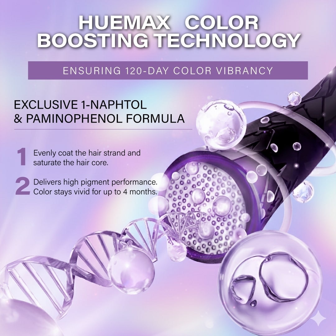 HUED Hi Sleek Comb-In Hair Color - 6.11 Flaxen Brown 160ml