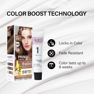 HUED HUED Prima Classic Permanent Hair Color Upgraded Formula 5.31 Chestnut Brown