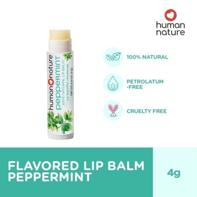 HUMAN NATURE 100% Natural Lip Balm Peppermint 4g