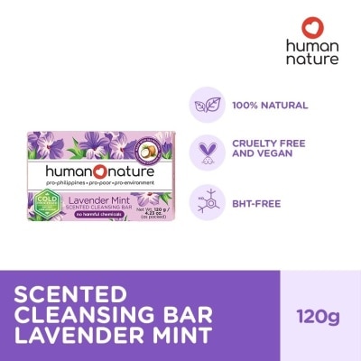 HUMAN NATURE Lavender Mint Cleansing Bar Soap 120g
