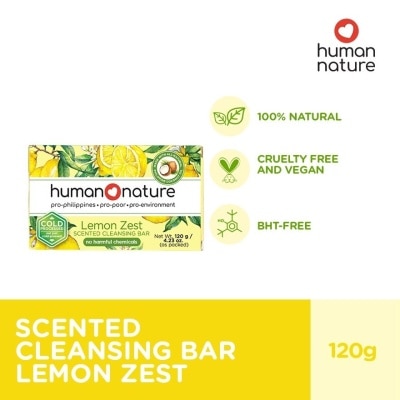 HUMAN NATURE Lemon Zest Cleansing Bar Soap 120g