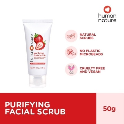 HUMAN NATURE Purifying Facial Scrub with Strawberry Seeds 50g