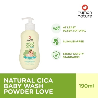HUMAN NATURE - HUMAN NATURE Natural Cica Baby Wash - Powder Love 190ml