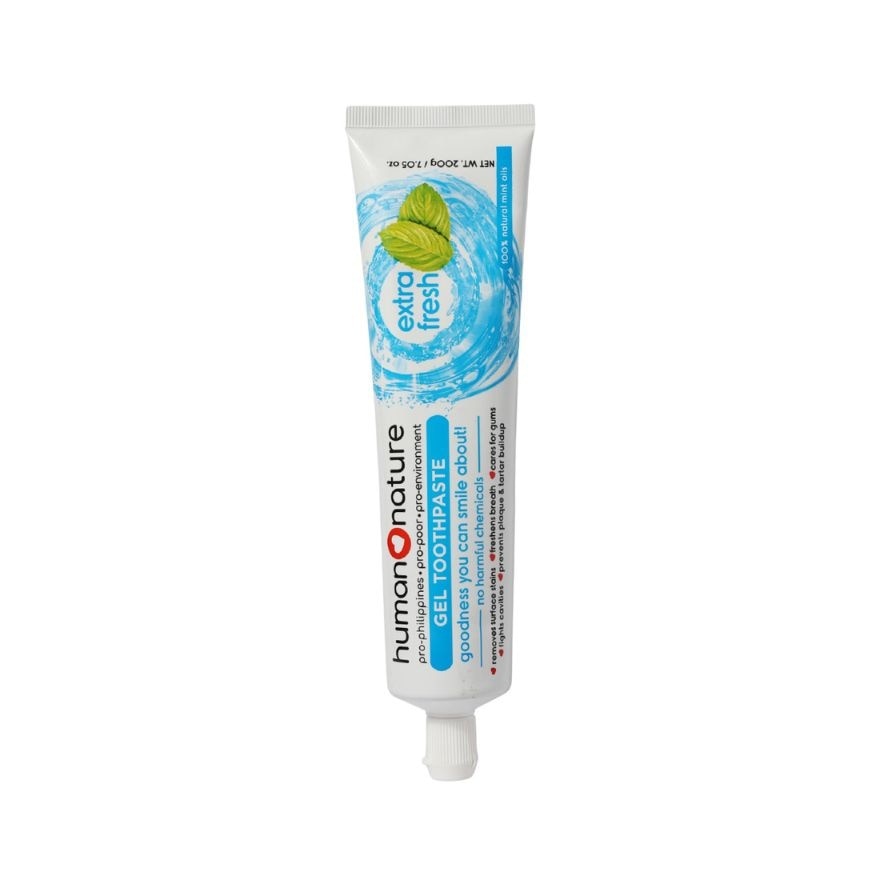 HUMAN NATURE 200G Natural Gel Toothpaste Extra Fresh