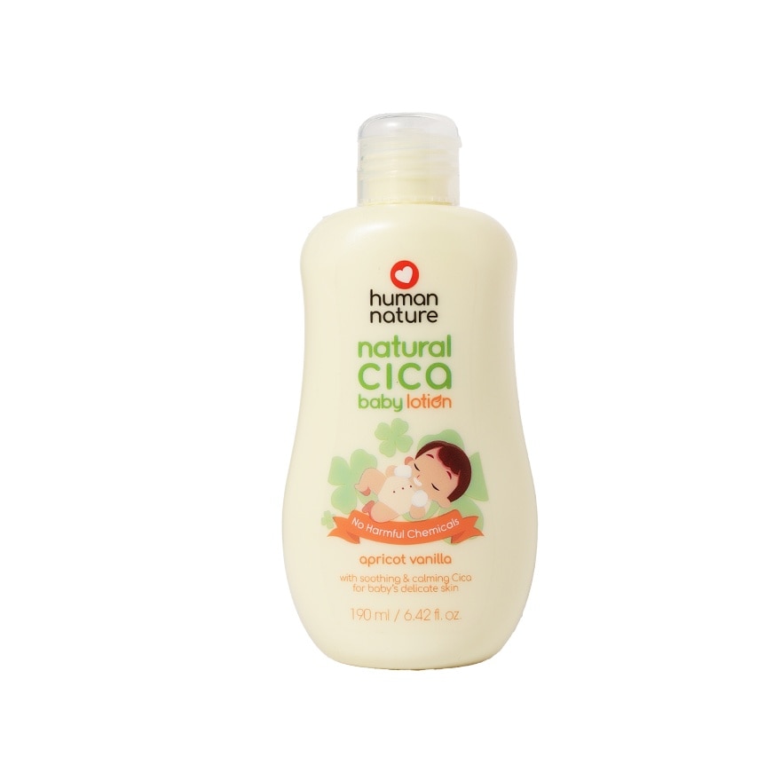 Human Nature 190ml Natural Cica Baby Lotion - Apricot Vanilla