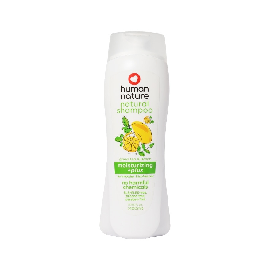 HUMAN NATURE Moisturizing Plus Shampoo Green Tea 400ml
