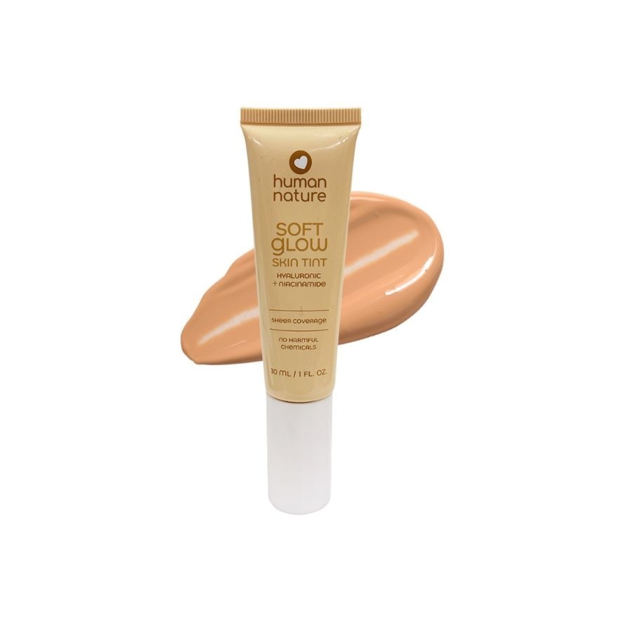 HUMAN NATURE Soft Glow Skin Tint with Hyaluronic + Niacinamide 30ml Cashew