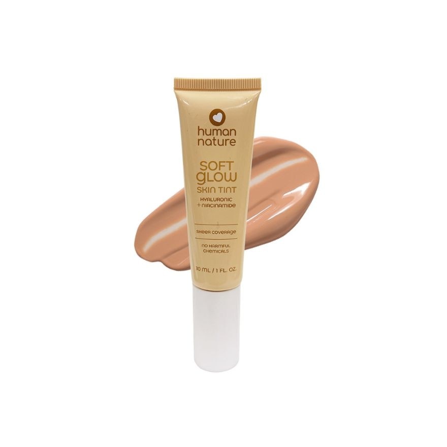 HUMAN NATURE Soft Glow Skin Tint with Hyaluronic + Niacinamide 30ml Nutmeg