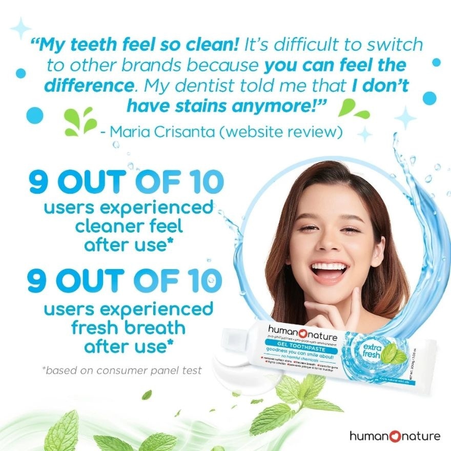 Natural Gel Toothpaste Extra Fresh 105g