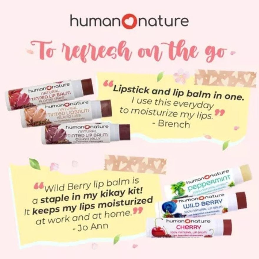 HUMAN NATURE 4g Flavored Lip Balm Blister Pack - Rosewood