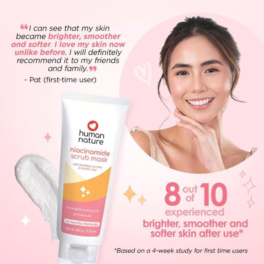 Human Nature 100g Niacinamide Scrub Mask