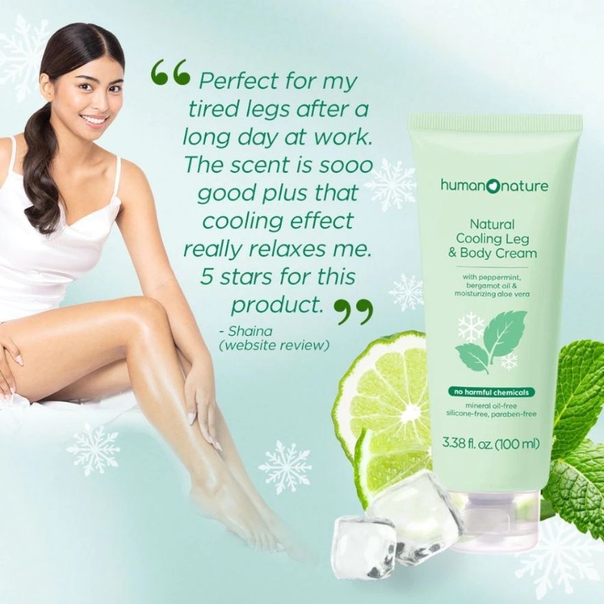 HUMAN NATURE Cooling Leg & Body Cream 100ml