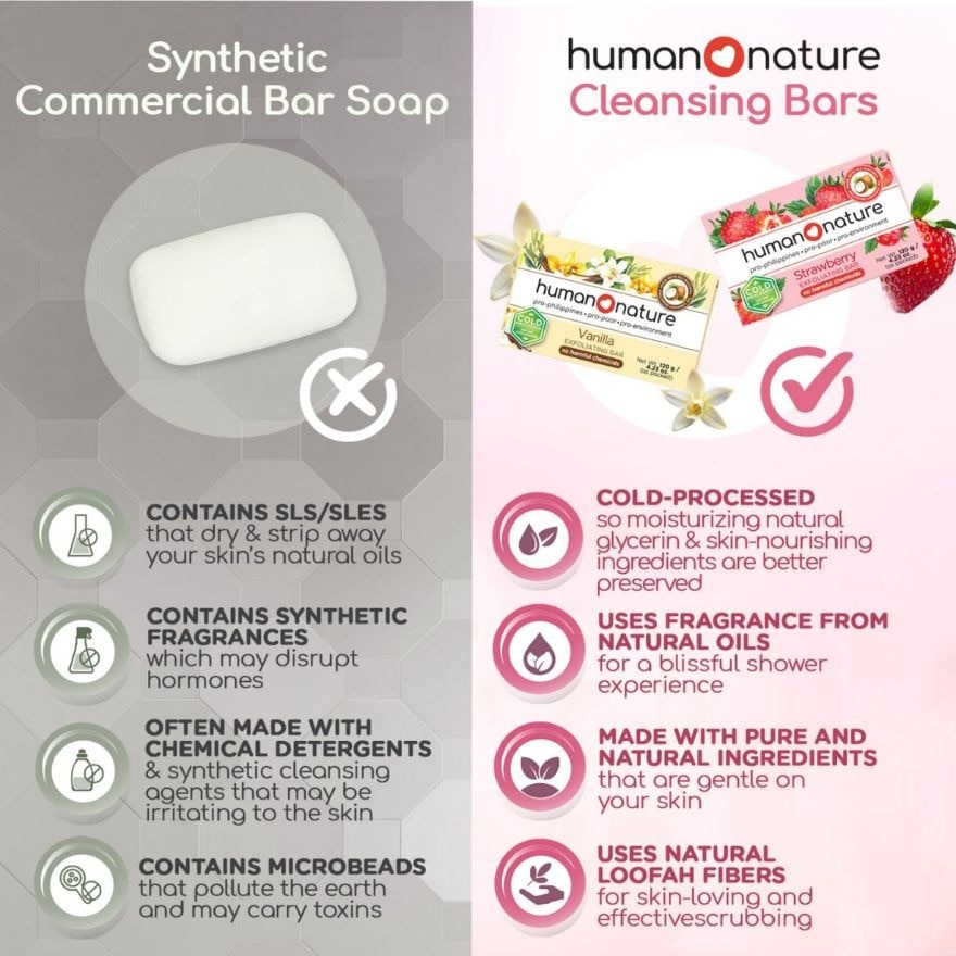 Vanilla Exfoliating Bar Soap 120g