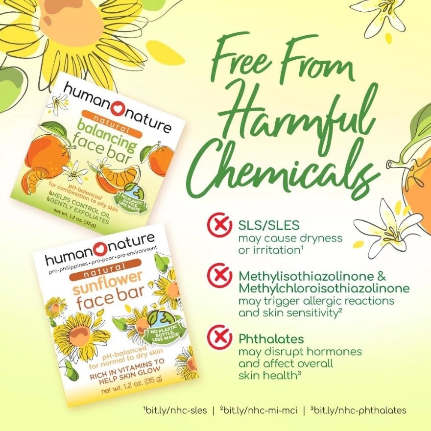 Human Nature 35G Natural Sunflower Face Bar