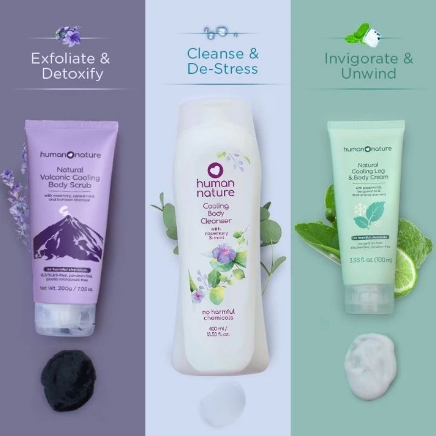 HUMAN NATURE Cooling Leg & Body Cream 100ml