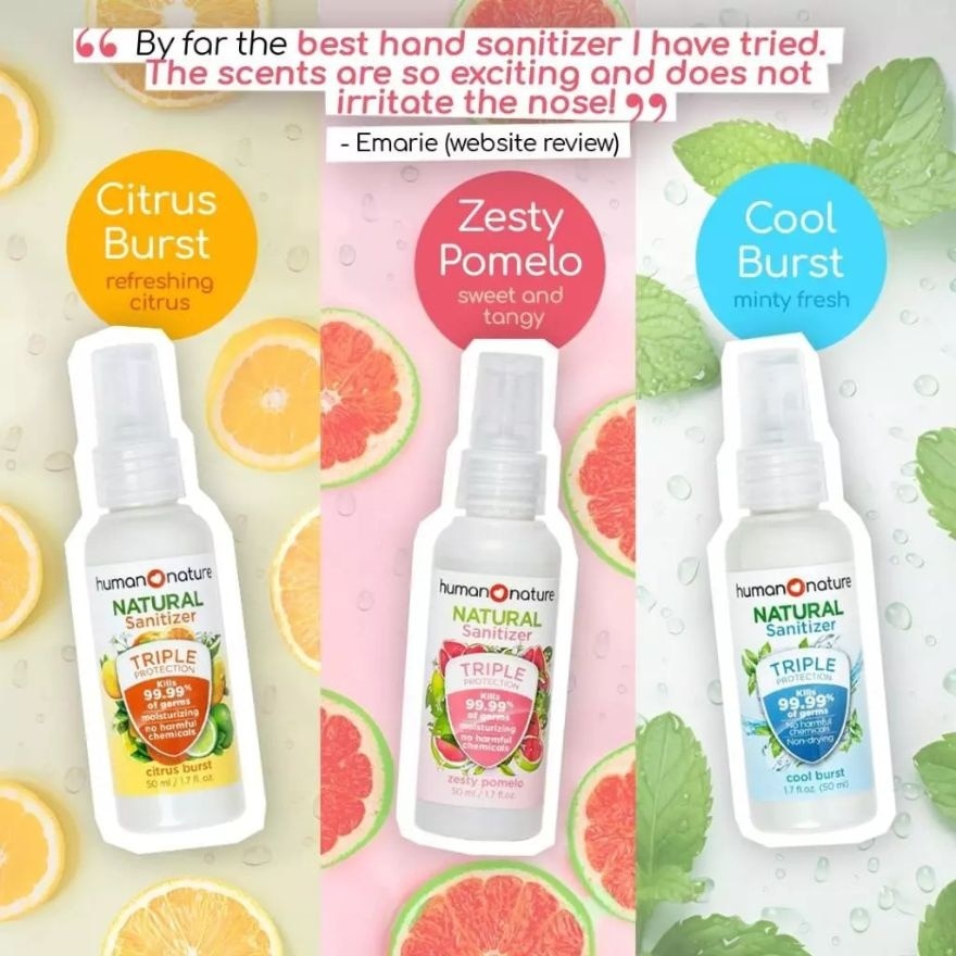 HUMAN NATURE Glow & Goodness Sanitizer Bundle 50ml Gift Set