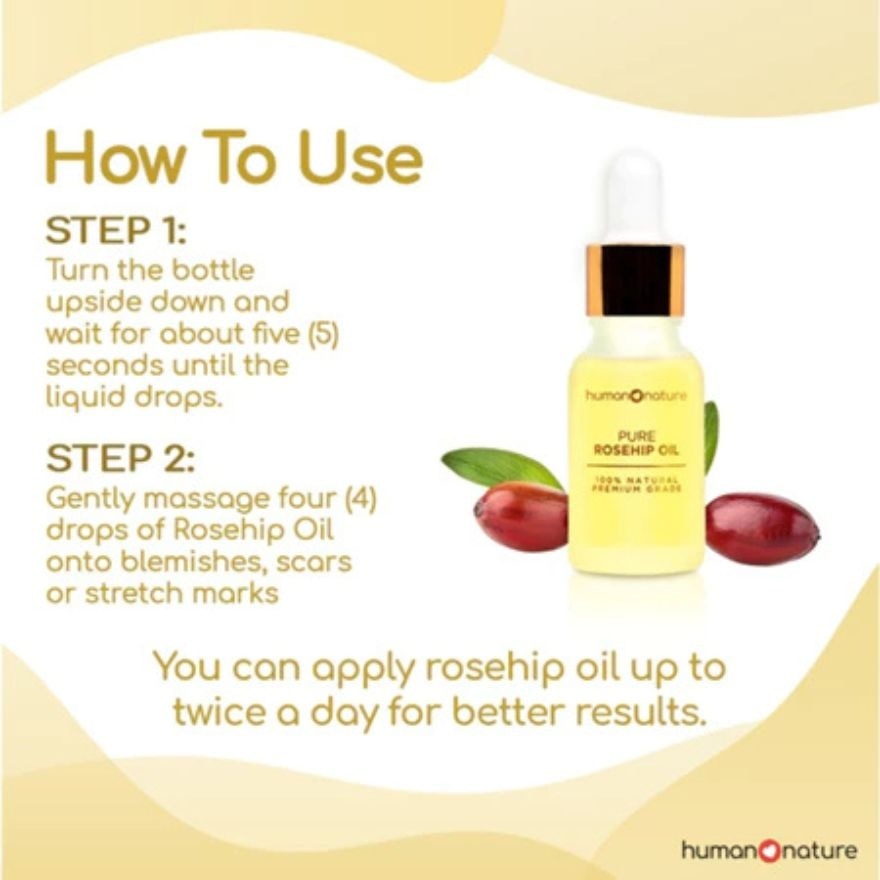 HUMAN NATURE Pure Rosehip Oil Premium 10ml