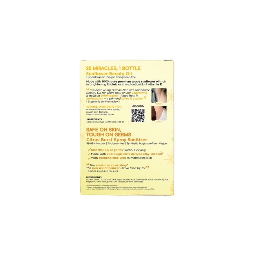 HUMAN NATURE Glow & Goodness Sanitizer Bundle 50ml Gift Set