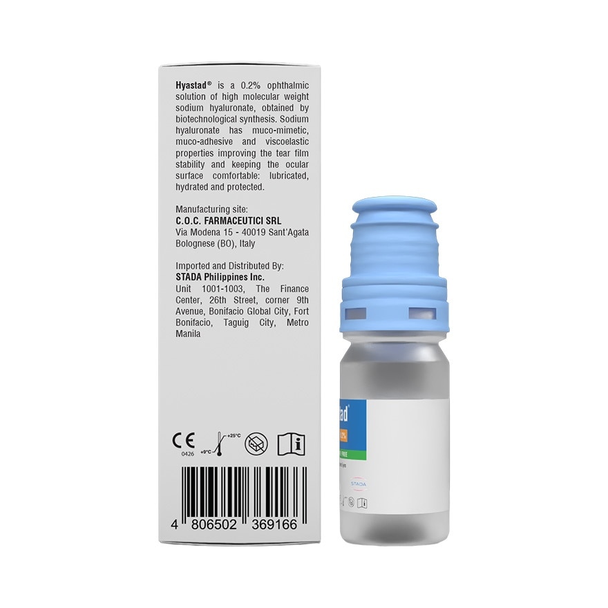 HYASTAD 0.2 Percent Moisturizing Eye Drops 10ml image