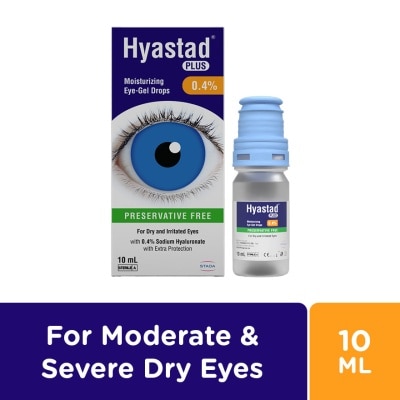 HYASTAD - HYASTAD Plus 0.4% Sodium Hyaluronate Moisturizing Eye Gel Drops 10ml image