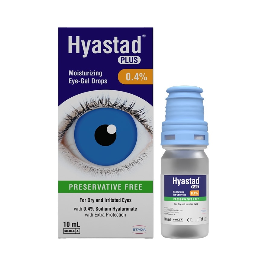 HYASTAD Plus 0.4% Sodium Hyaluronate Moisturizing Eye Gel Drops 10ml image